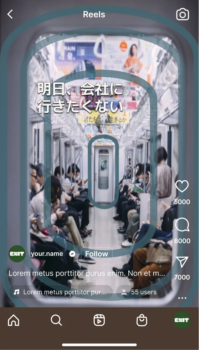 Instagram Reels mockup
